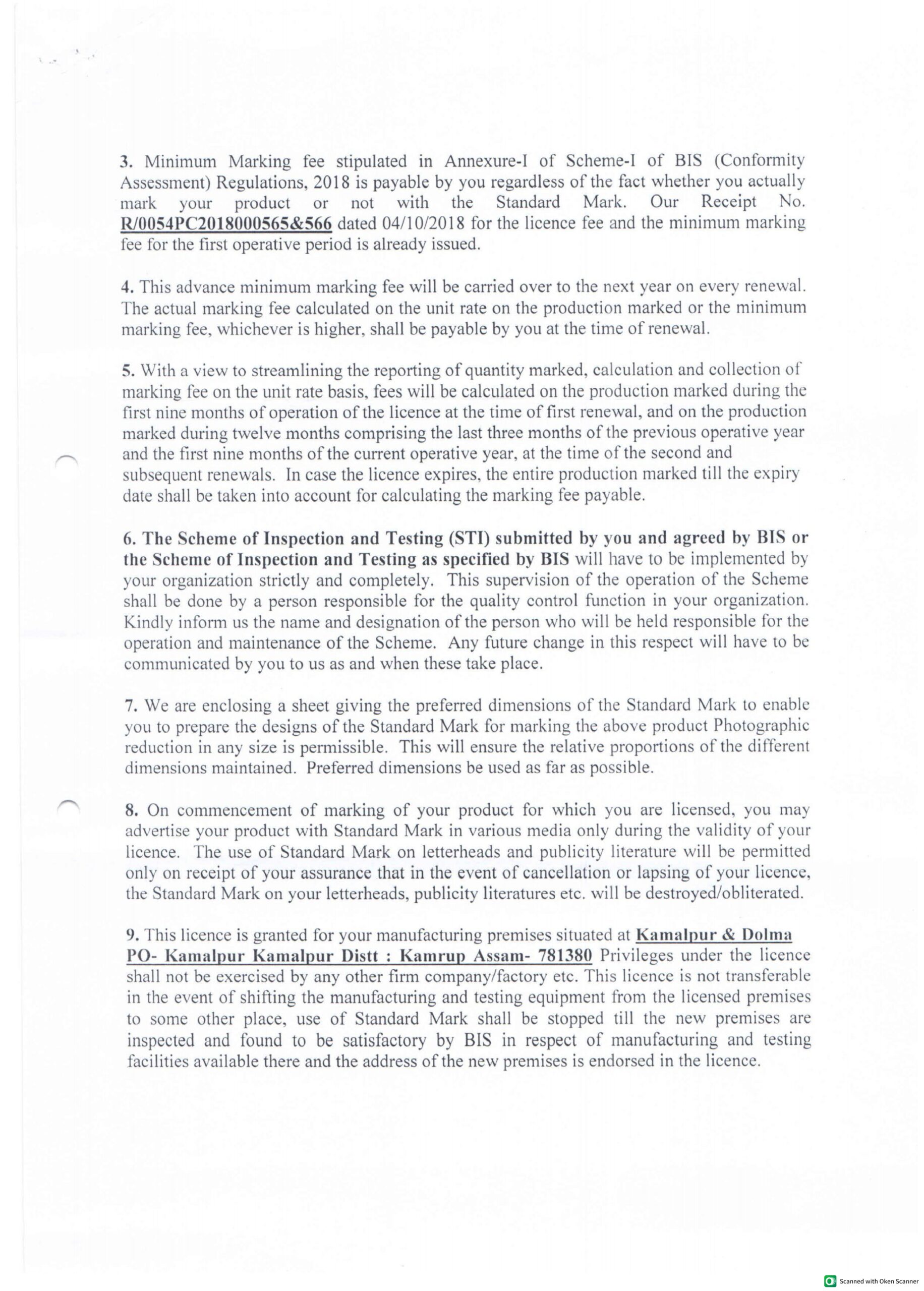 Eco Tech Papers BIS License page 2